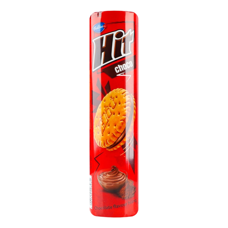 Печиво двошарове з начинкою з ароматом шоколаду Choco Hit м/у 220г