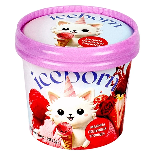 Морозиво Iceborn сорбет малина-полуниця-троянда