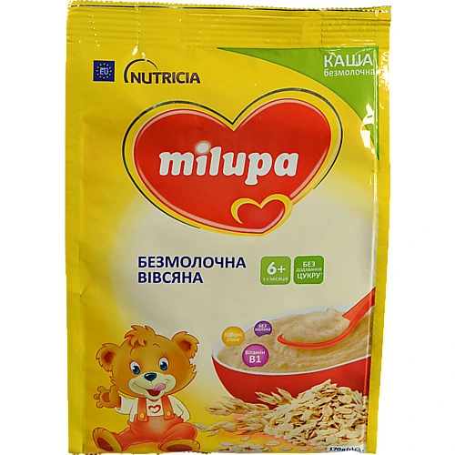 Каша Milupa 170г безмолочна вівсяна 6м.