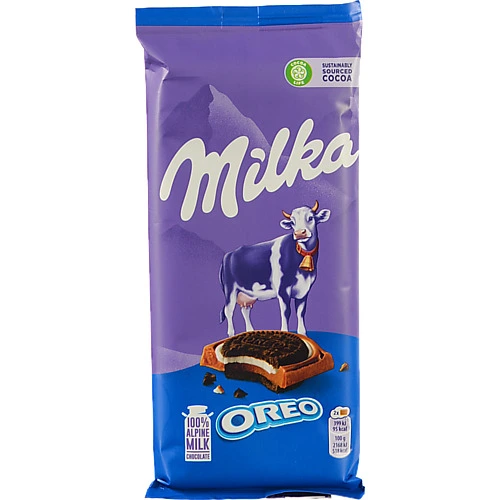 Шоколад Мілка 92г кругле печиво оreo ванiль