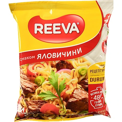 Локшина Reeva 85г яловичина