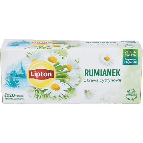 Чай Lipton 20п зелений lemongrass camomile