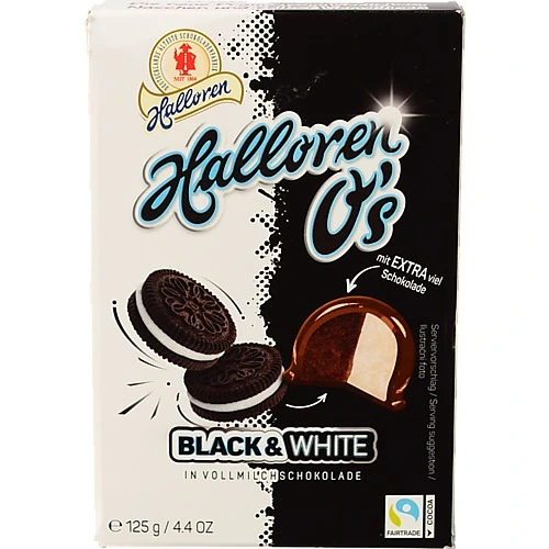 Цукерки праліне Os Halloren 125г молоко какао-крем 75 шоколад 25.