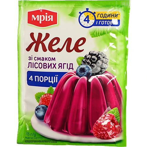 Желе Мрія 78г лісова ягода