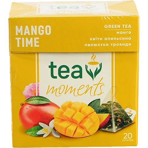 Чай Tea Moments 20пiрамiда час манго зелений