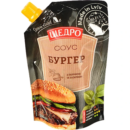 Соус Щедро 200г бургер д.п