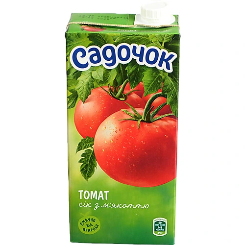Сiк Садочок 0.95л томатний з м'якоттю