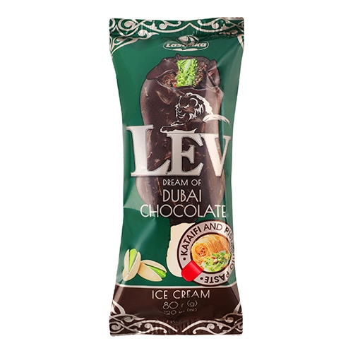 Морозиво Ласунка 80г ескімо LEV dream of dubai chocolate