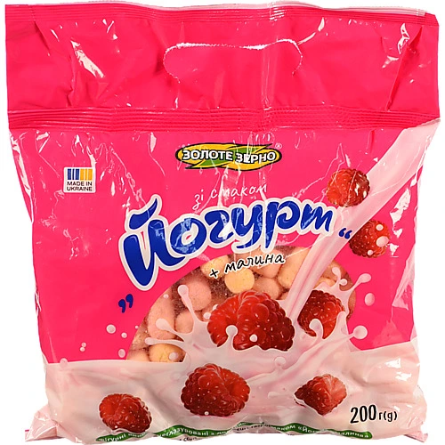 Фігурні вироби Золоте зерно 200г йогурт малина