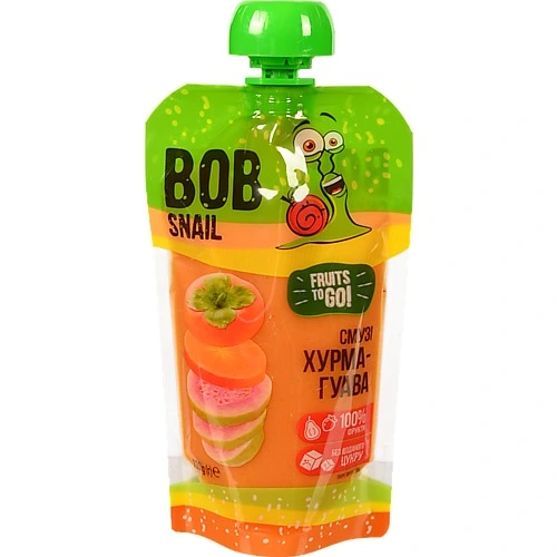 Пюре Равлик Боб смузі хурма рожева гуава 120г