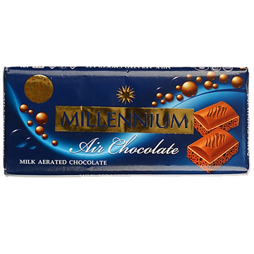 Шоколад Millennium молочний пористий 85г