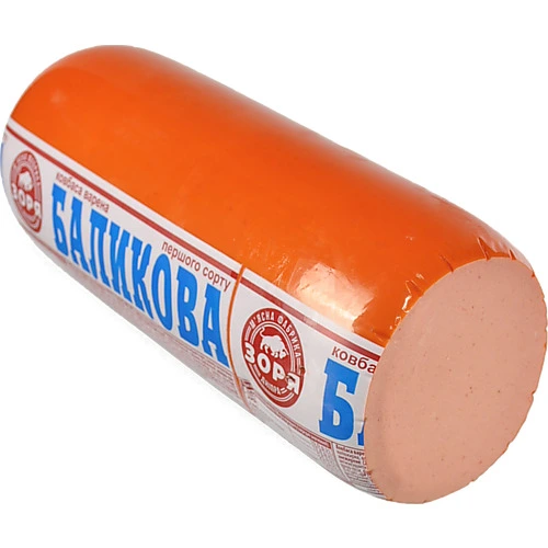 Ковбаса варена [Зоряk [Баликоваk, поліамідна оболонка, перший ґатунок