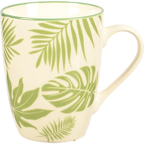 Кружка порцелянова 320мл тропічний принт