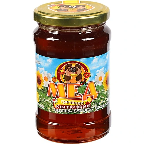 Мед Нектар 400г натуральний квiтковій гречаний