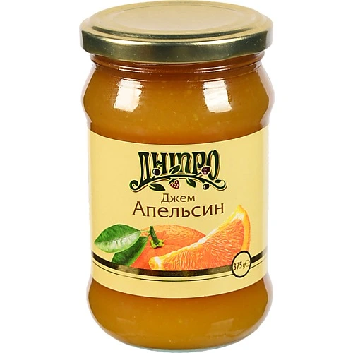 Джем Dnipro 375г апельсин с.б