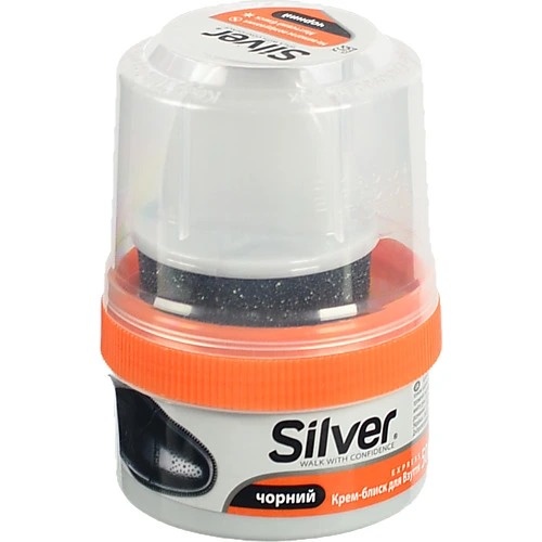 Крем-блиск Сільвер  50мл д.взуття чорний