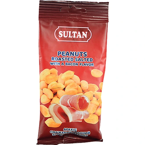 Арахіс Sultan 60г смажений солоний бекон