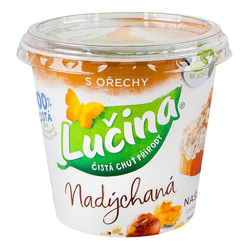 Крем-сир Lucina 140г 61% nadychana з горіхами ст