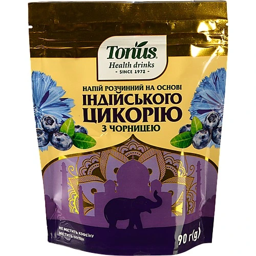 Напій розчинний на основі індійського цикорію з чорницею Tonus д/п 90г