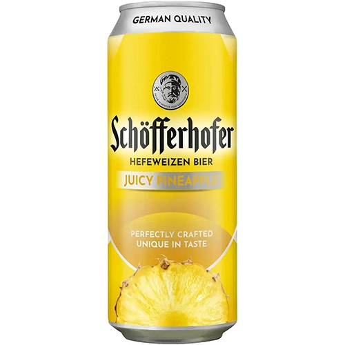 Пиво Schofferhofer 0.5л пшеничне ананас з.б