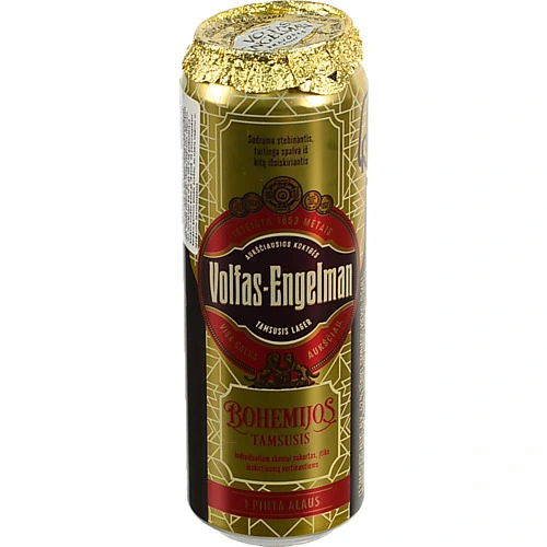Пиво Volfas Engelman 0.568л bohemijos dark з.б