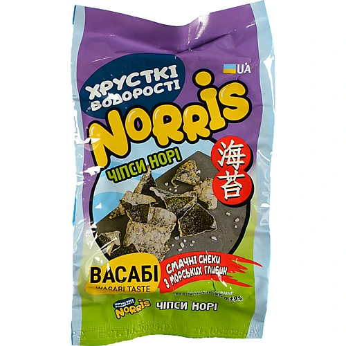 Чипси норі з васабі Norris м/у 25г