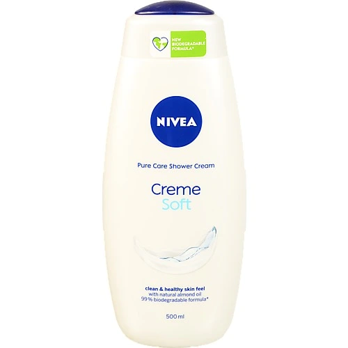 Гель-догляд для душу Мигдальна олія Creme Soft Nivea 500мл