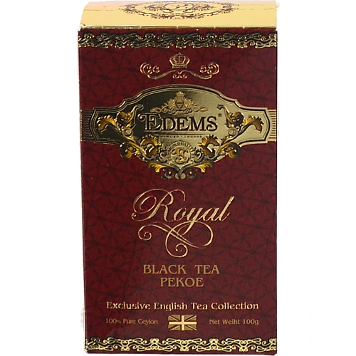 Чай Edems 100г royal black tea pekoe чорний
