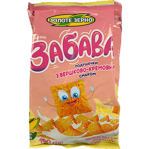 Подушечки Золоте зерно 100г забава вершки