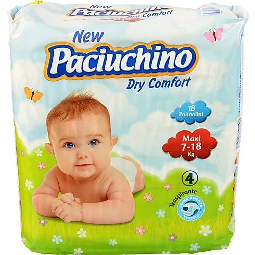 Підгузники Paciuchino Розмір4 MAXI 7-18кг 18шт