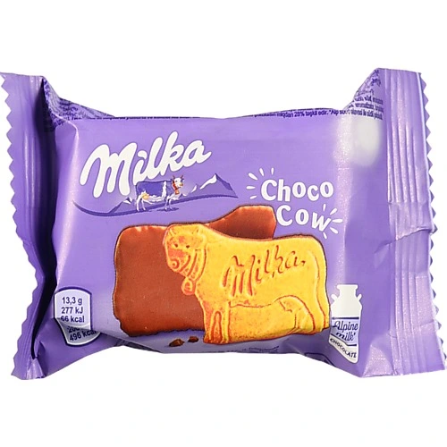 Печиво вкрите молочним шоколадом Choco cow Milka м/у 40г