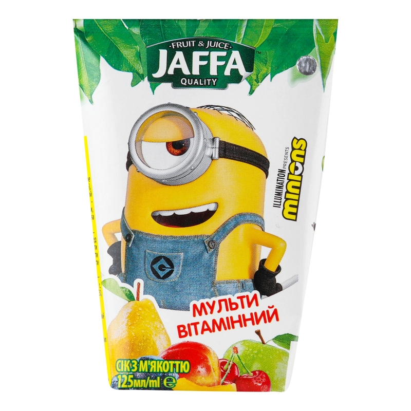 Сік Jaffa Minions Мультивітамінний з м'якоттю 0,125л