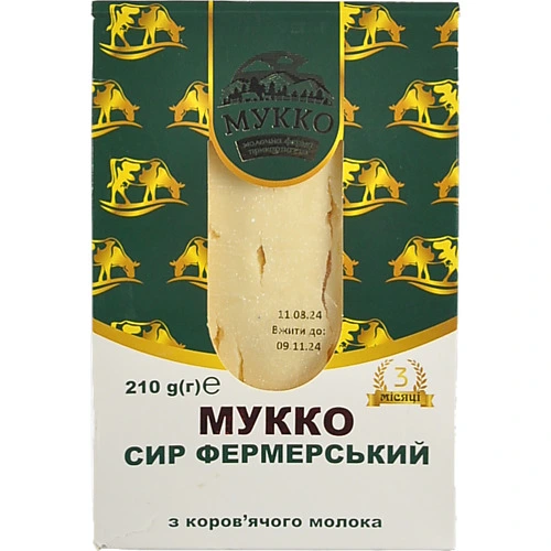 Сир Мукко 210г фермерський 50%