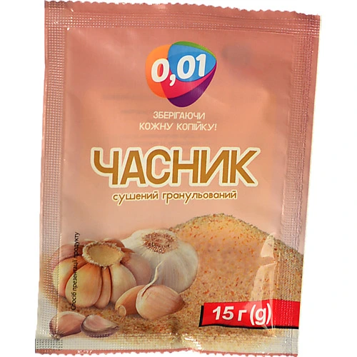Часник 0.01 15г сушений гранули