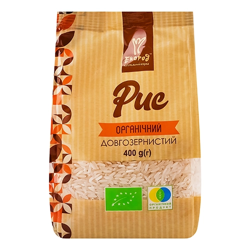 Рис Екород 400г довгозернистий органічний