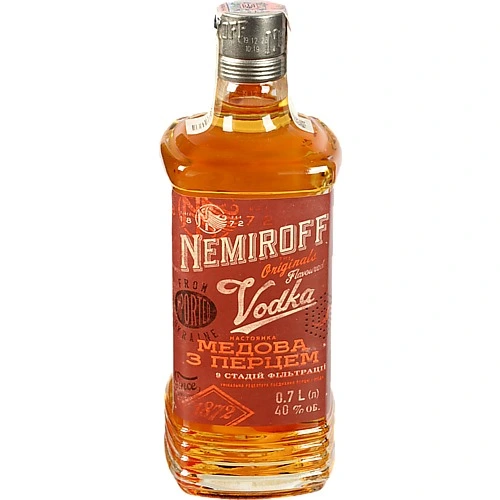 Настоянка Nemiroff 0.7л мед перець штоф