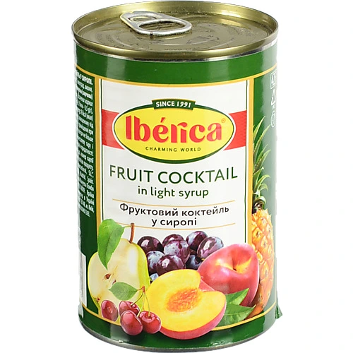Фруктовий коктейль Iberica 410г в сиропі