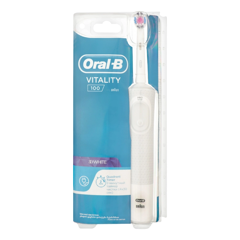 Електр. зуб. Щітка ORAL-B 1шт Vitality D100.413.1 PRO 3D White типу 3710 White
