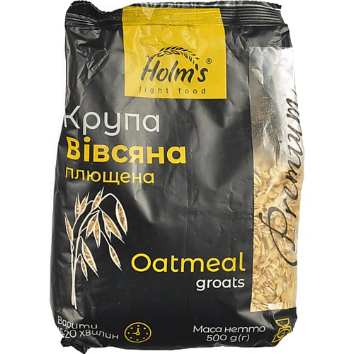 Крупа Holm`s 500г вiвсяна плющена п.п