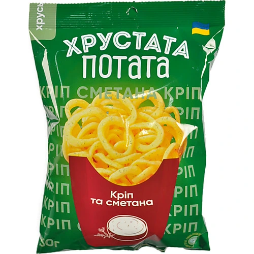 Снеки Жайвір 50г хрустата потата цібуляні кільця фігурні