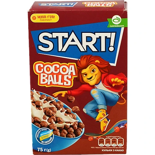 Сніданки сухі зернові Cocoa balls Start! к/у 75г