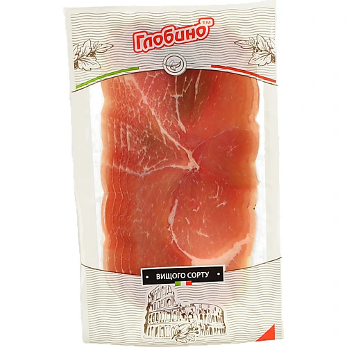 Шинка [Глобиноk [Прошуттоk сировялена, нарізка, вищого ґатунку, 80 г