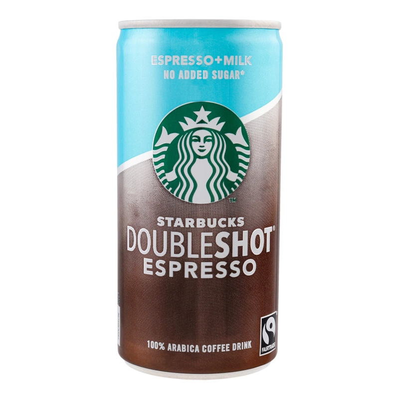 Напій молочний пастеризований без цукру Doubleshot Espresso Starbucks з/б 200мл