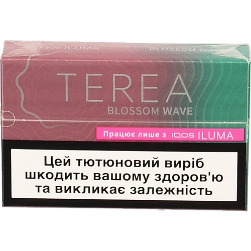 Виріб тютюновмісний для електричного нагрівання з фільтром Terea Blossom Wave 20шт