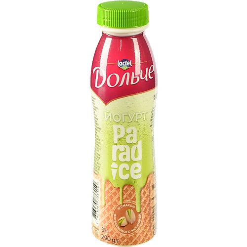 Йогурт 3% зі смаком фісташкового морозива Paradice Дольче п/пл 290г