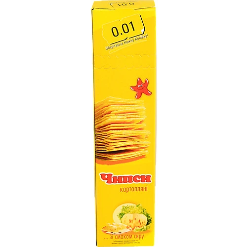 Чіпси 0.01 60г сир