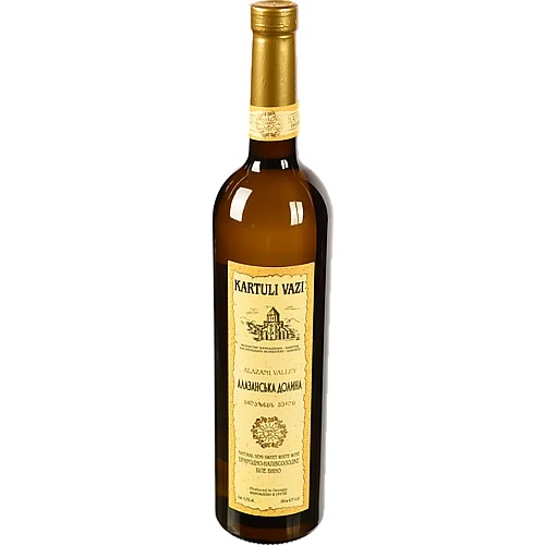 Вино Kartuli Vazi 0.75л Алазанська долина напівсолодке біле