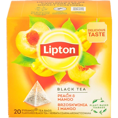 Чай Lipton 20п чорний peach mango