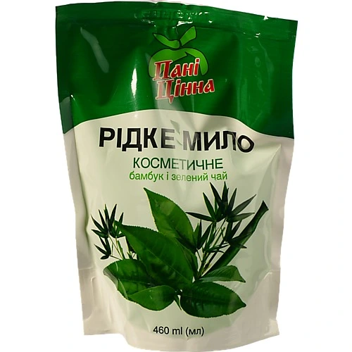 Мило рідке Пані Цінна 460мл косметичне бамбук і зелений чай