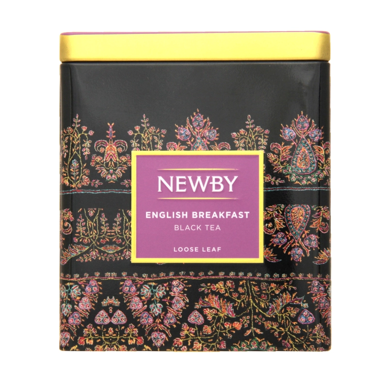 Чай чорний байховий крупнолистовий English Breakfast Newby з/б 125г